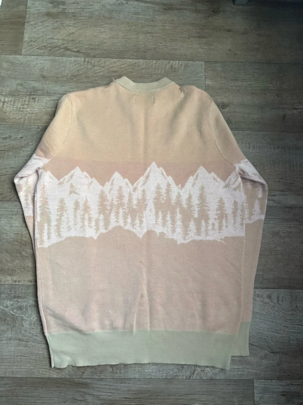 Palace Beige Palaska Knit Sweater Holiday 2020 Collection Sz Large